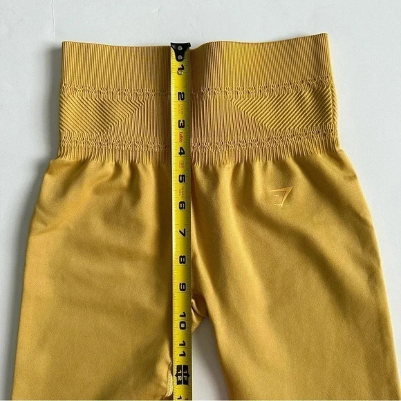 Gymshark Studio Leggings Yellow Small - Picture 6 of 8